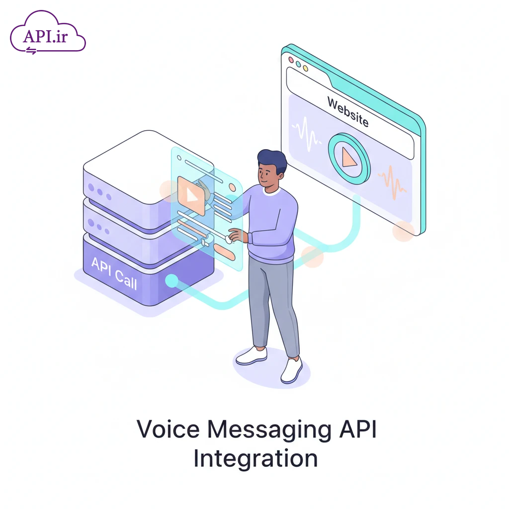 اتصال وب سرویس پیام صوتی به سایت - API.ir
