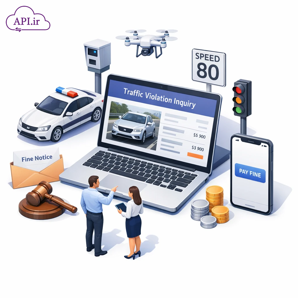API استعلام خلافی با عکس - API.ir