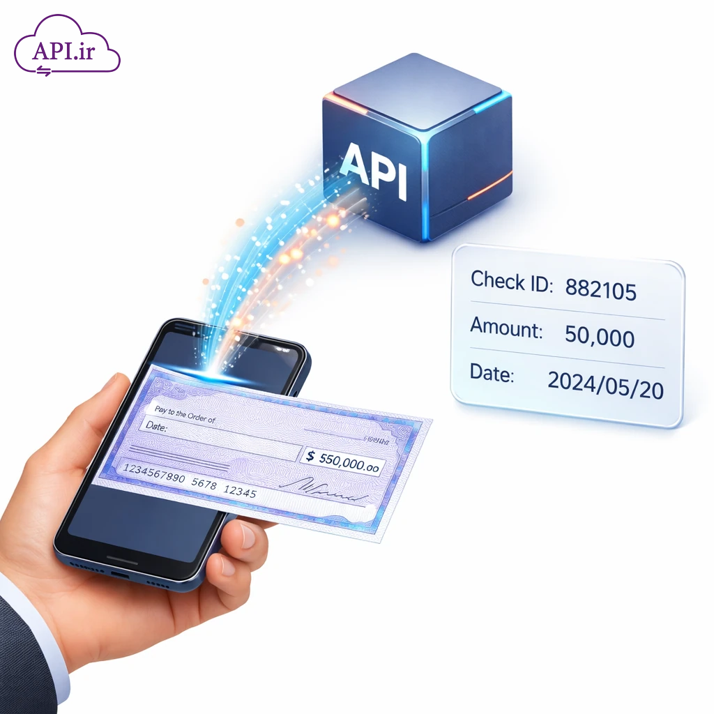 API اختصاصی چک‌های صیادی دریافت اطلاعات کامل از روی عکس