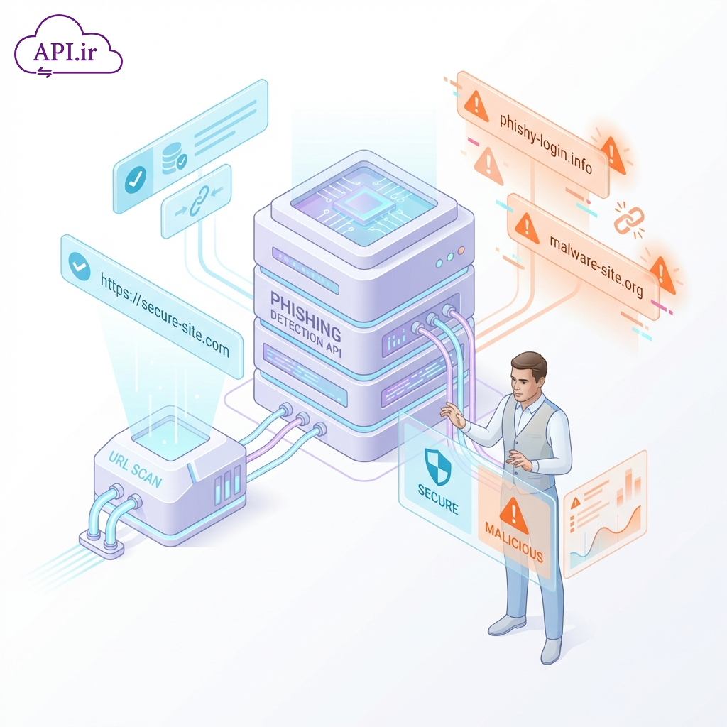API و وب‌سرویس تشخیص فیشینگ شناسایی دامنه‌ها و لینک‌های مخرب