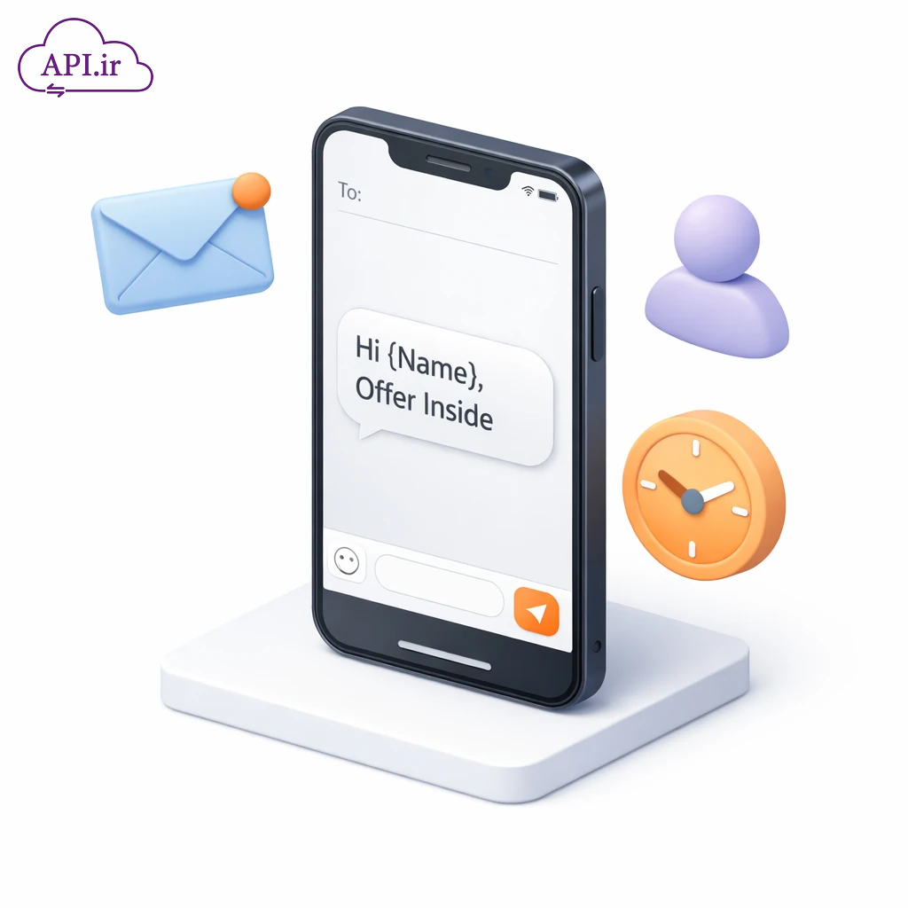 آموزش API ارسال پیامک با متن متغیر و اختصاصی برای هر کاربر