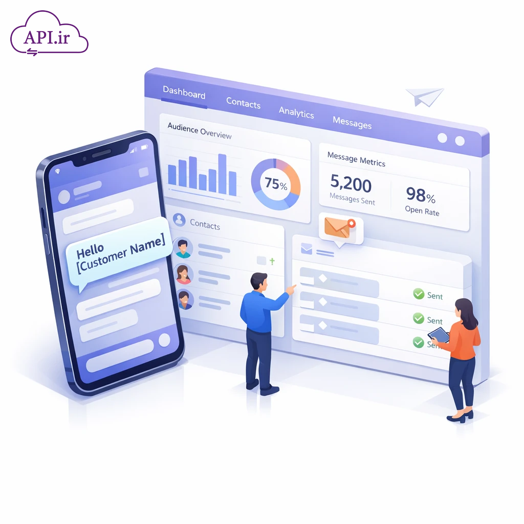 آموزش ارسال اس ام اس با نام مخاطب به صورت خودکار