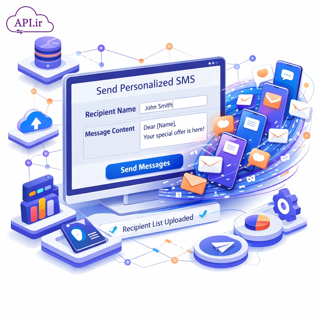 ارسال پیامک انبوه با نام گیرنده (شخصی‌سازی متن SMS)