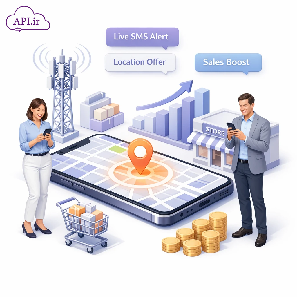 ارسال پیامک بر اساس موقعیت مکانی (LBS)؛ راهنمای جامع پیامک زنده