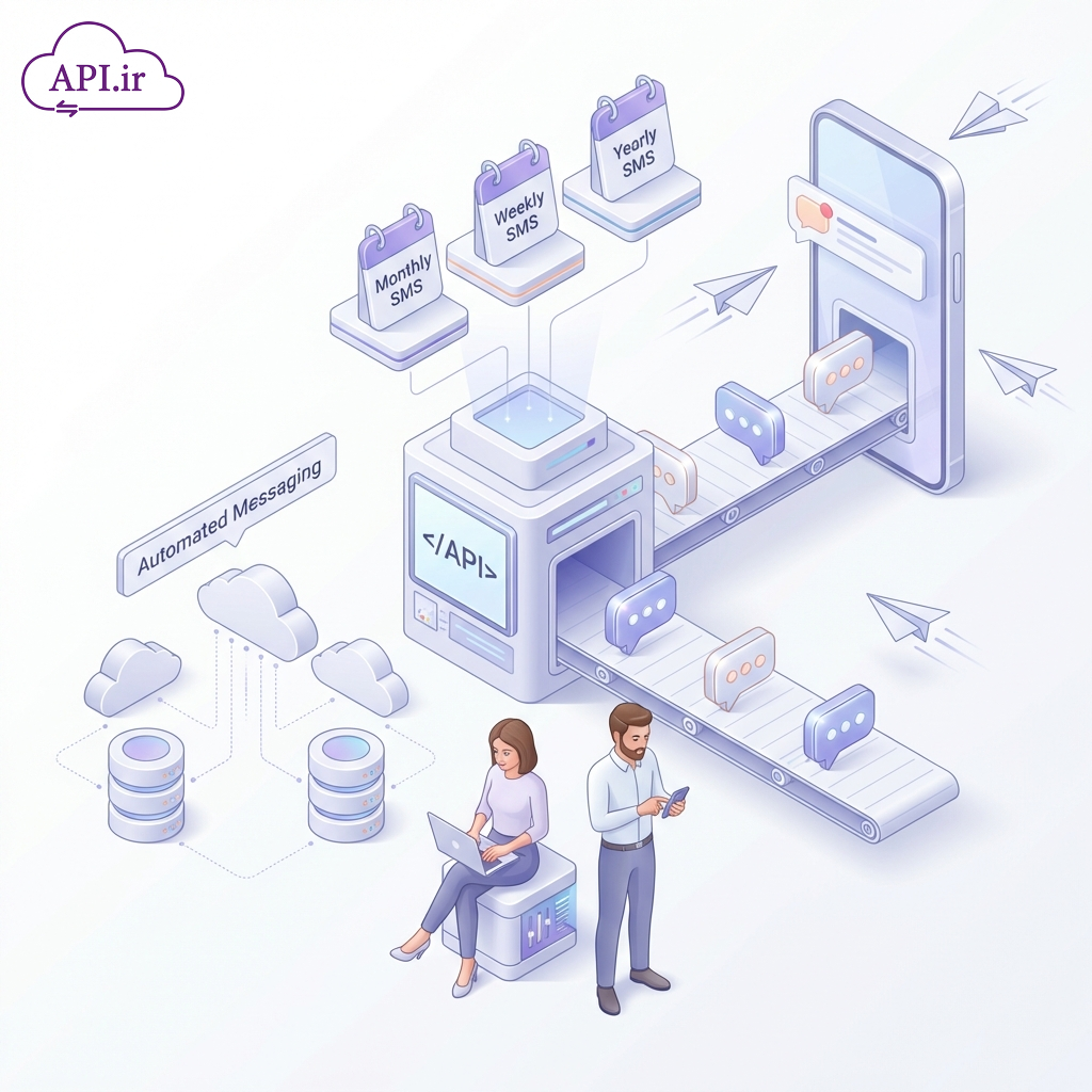 ارسال پیامک خودکار (ماهانه، هفتگی و سالانه) با استفاده از API