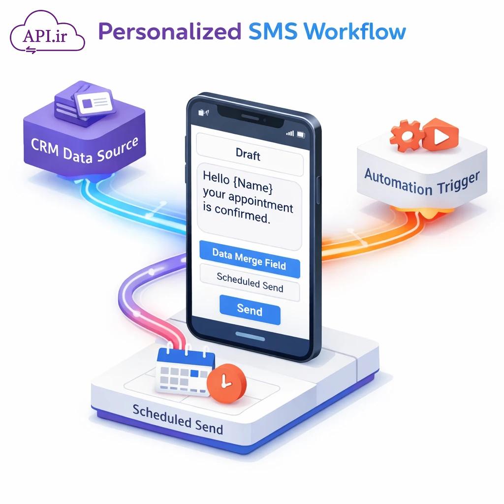 ارسال پیامک هوشمند و شخصی‌سازی شده با نام مشتریان