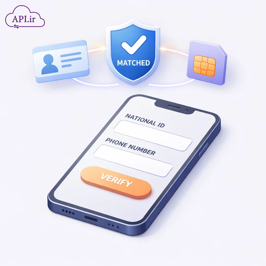 بررسی مالکیت خط تلفن همراه با API کد ملی