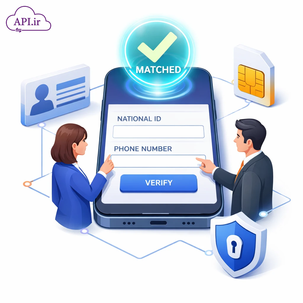 بررسی مالکیت خط تلفن همراه با API کد ملی