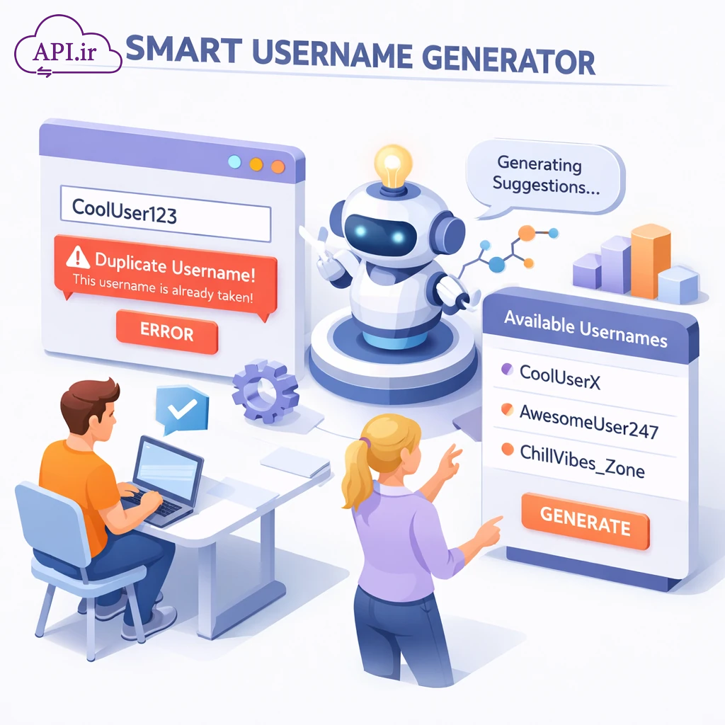 تولید خودکار نام کاربری: معرفی API تبدیل نام و نام خانوادگی به یوزرنیم