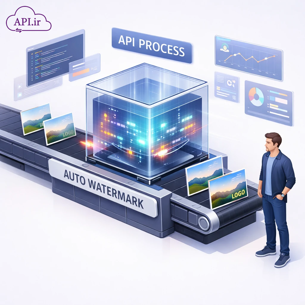 درج خودکار لوگو و محافظت از تصویر با API واترمارکینگ