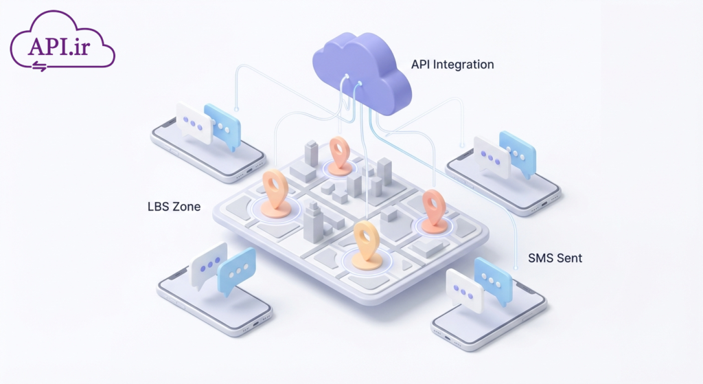 راهنمای استفاده از API ارسال پیامک مکان‌محور و زنده (LBS)