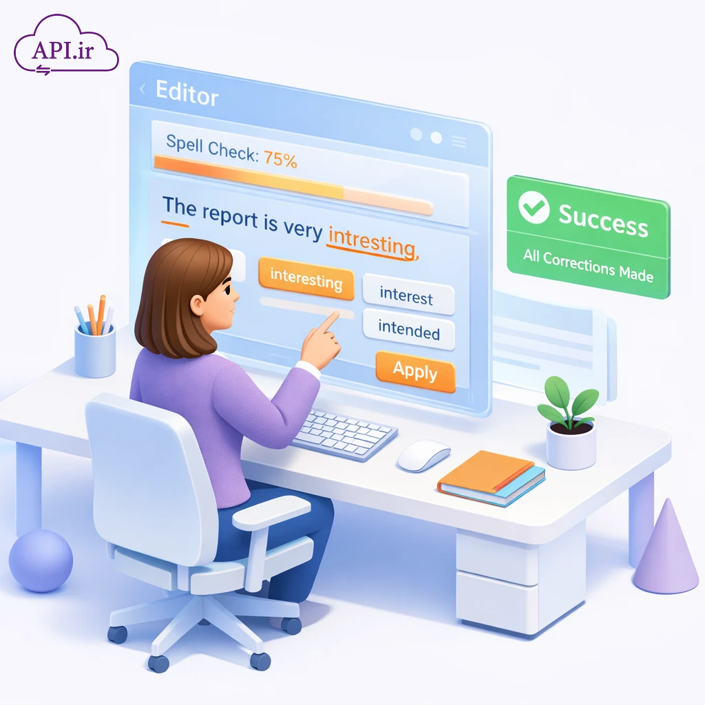 راهنمای استفاده از API تصحیح املا (Spell Checker) برای زبان انگلیسی