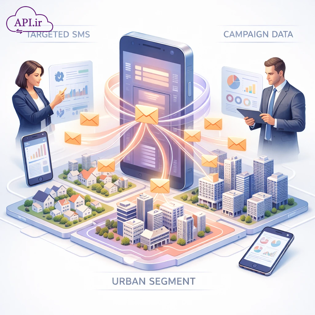 راهنمای جامع API ارسال پیامک منطقه‌ای و شهری