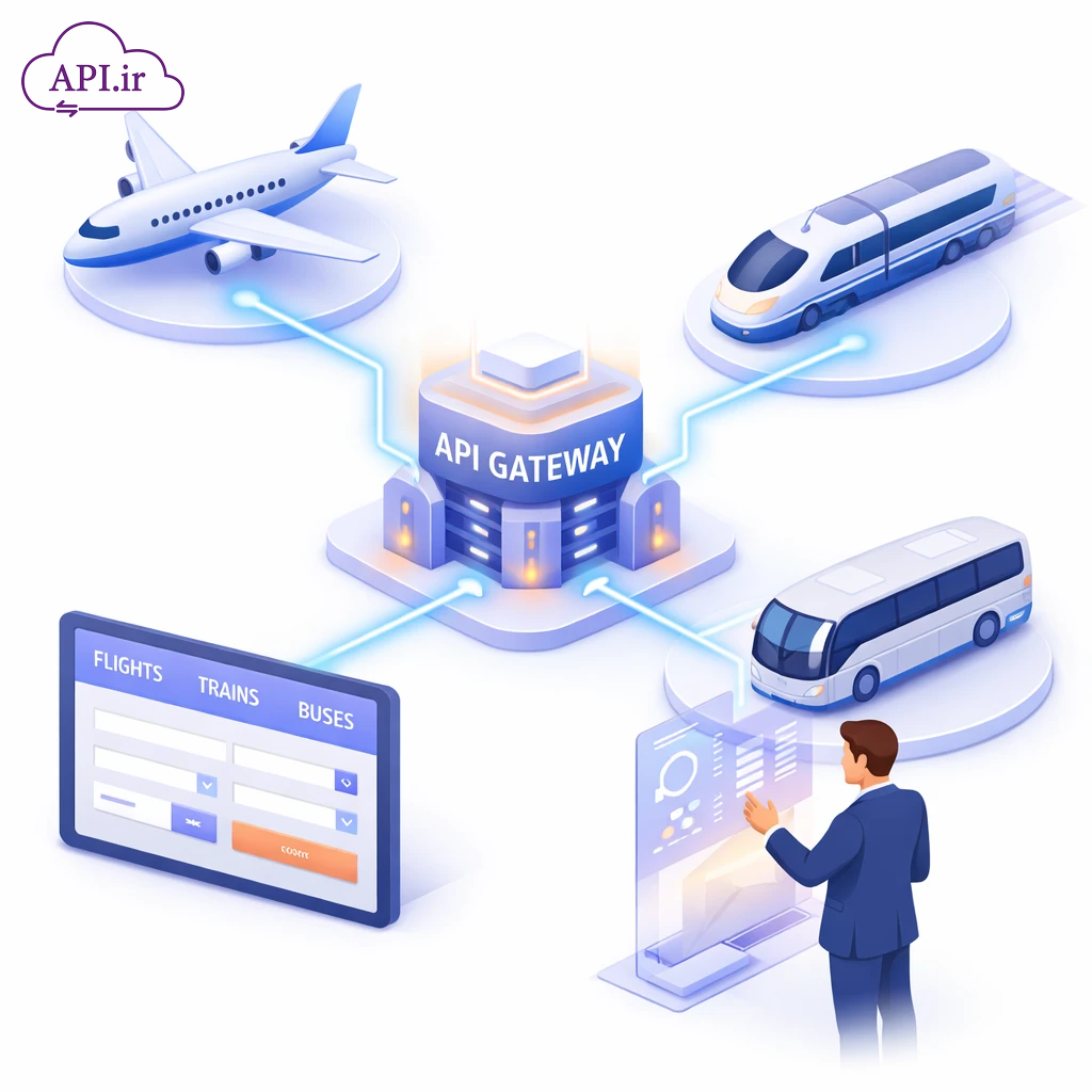راهنمای جامع دریافت و اتصال به API فروش بلیط (هواپیما، قطار و اتوبوس)