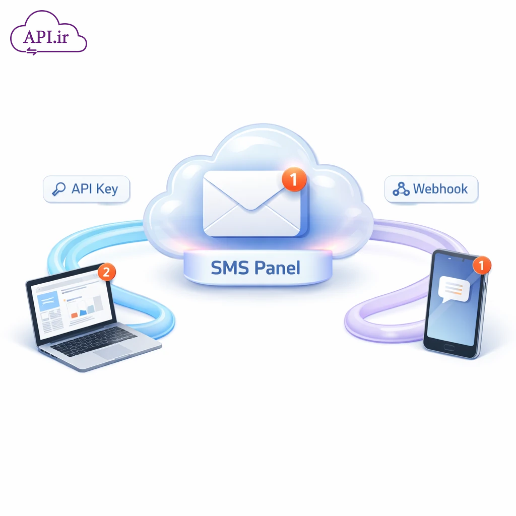 راهنمای کامل اتصال سایت و نرم‌افزار به پنل پیامک