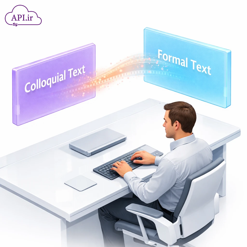 سرویس تبدیل جملات عامیانه به متن کتابی و اداری