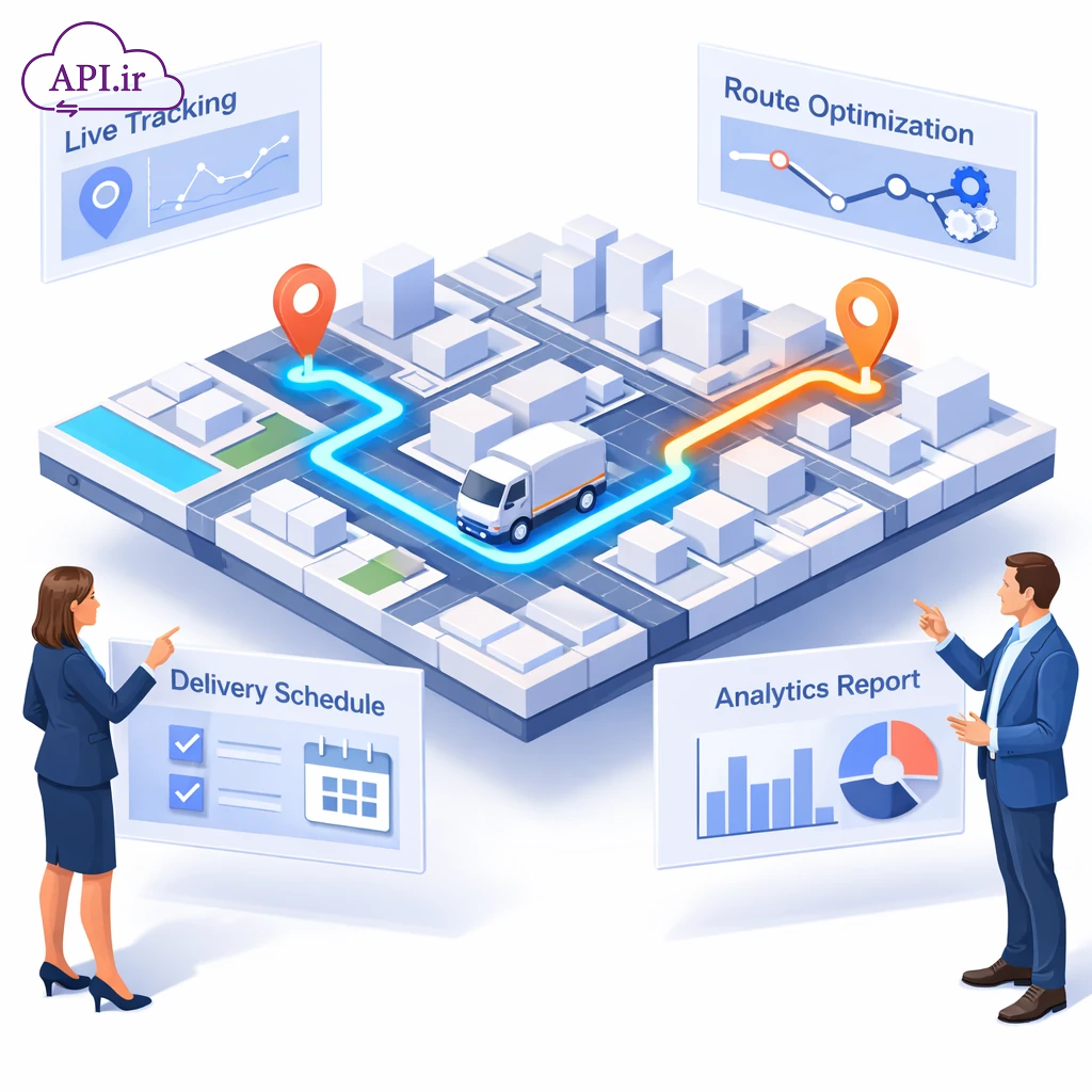 سرویس نقشه و مسیریابی هوشمند برای کسب‌وکارها