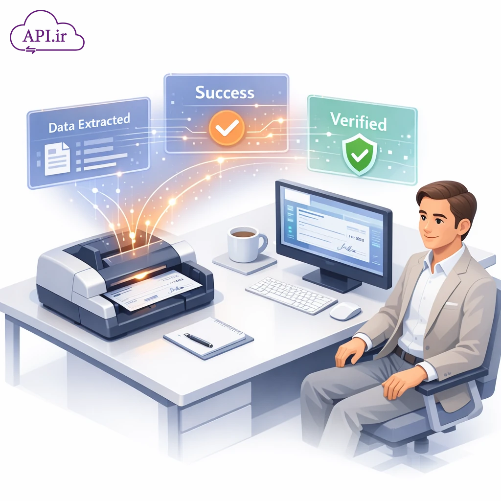 سرویس هوشمند خواندن چک‌های صیادی استخراج شناسه صیاد و مبلغ از تصویر