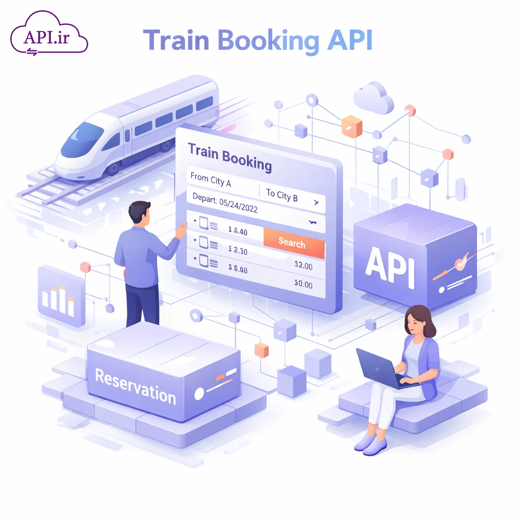 صفر تا صد دریافت و پیاده‌سازی وب‌سرویس (API) رزرو قطار