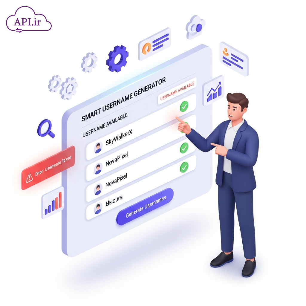 معرفی API ساخت یوزرنیم تبدیل سریع نام و نام خانوادگی به نام کاربری استاندارد