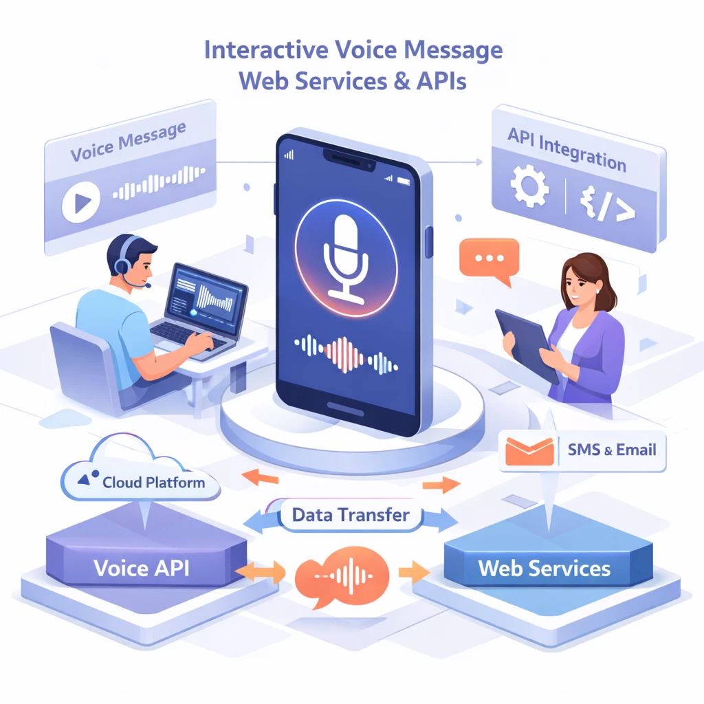 وب سرویس و API ارسال پیام صوتی تعاملی