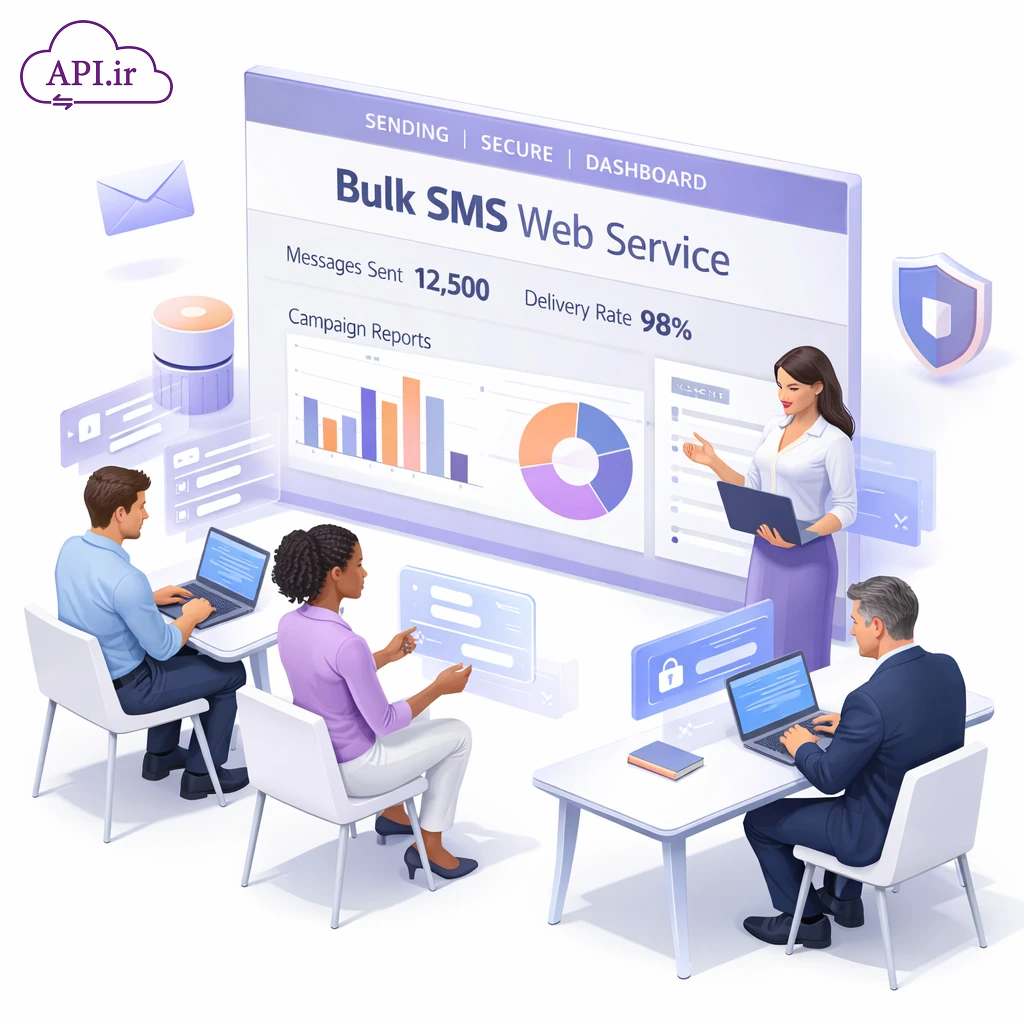وب سرویس و API ارسال پیامک گروهی