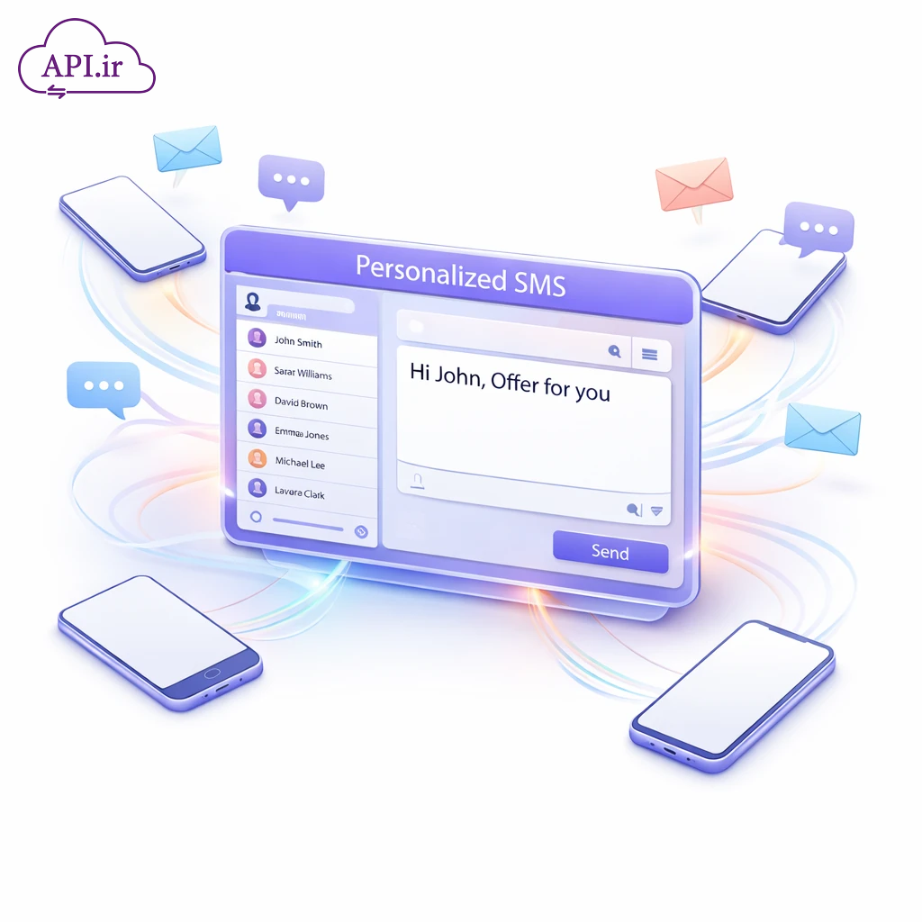 وب‌سرویس ارسال پیامک هوشمند با نام مشتریان