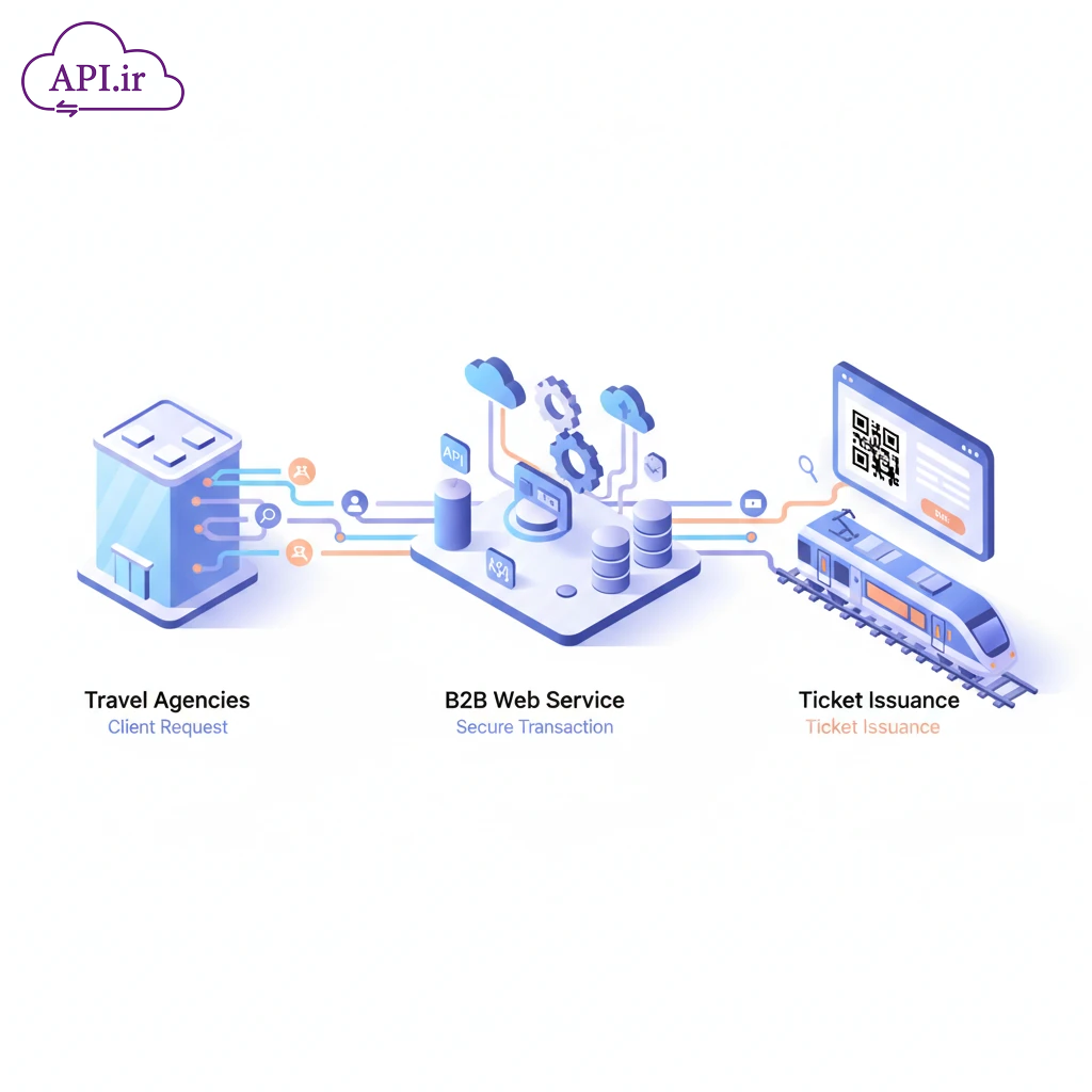 وب‌سرویس فروش بلیط قطار؛ راهکار جامع B2B برای آژانس‌ها و استارتاپ‌ها