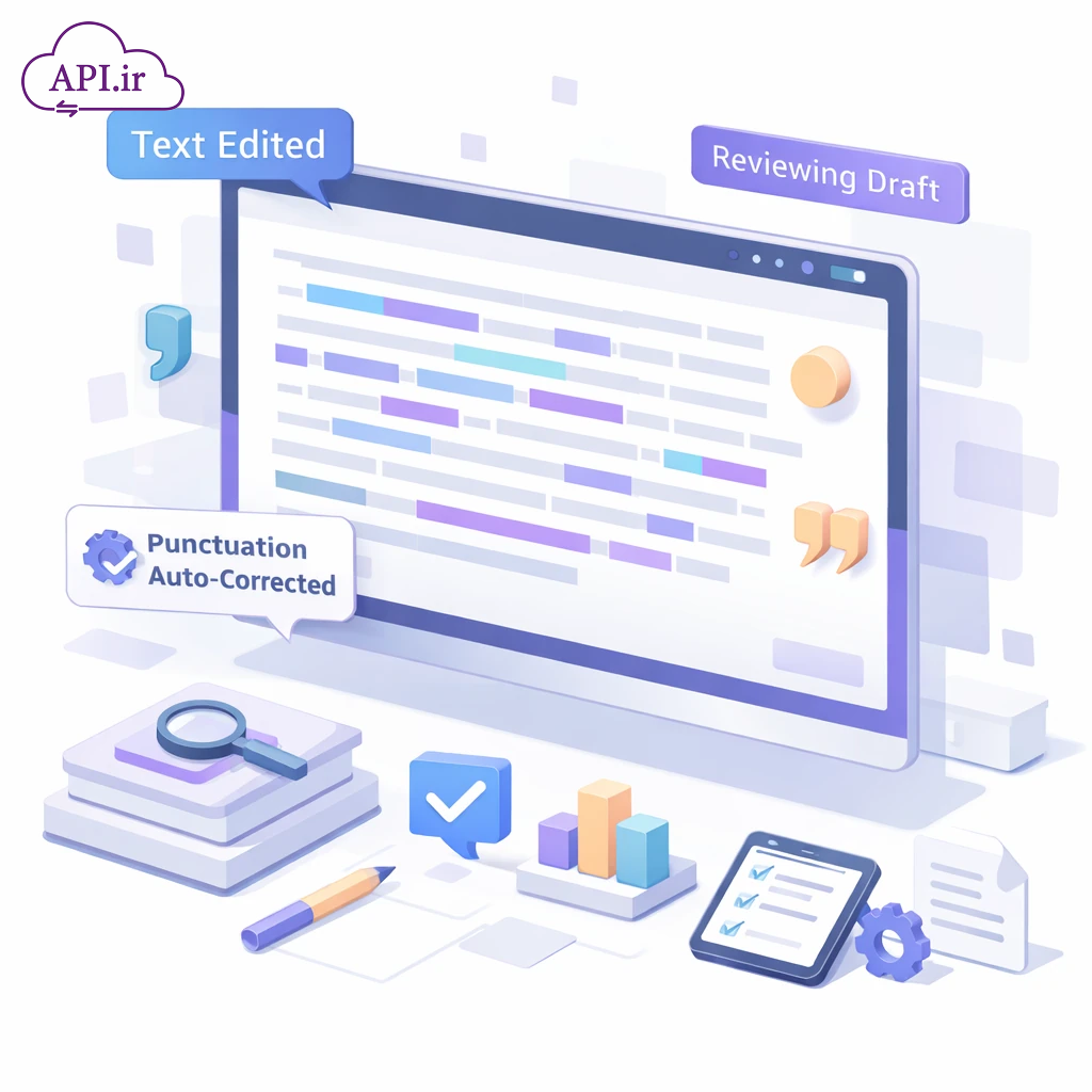 وب‌سرویس ویراستار هوشمند اصلاح نگارش و نیم‌فاصله
