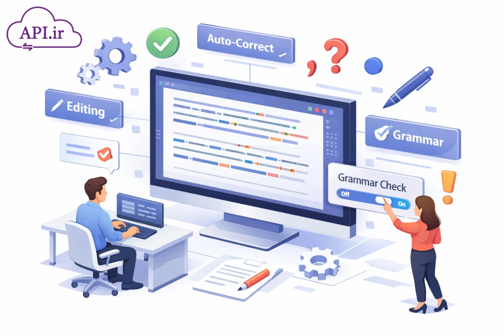 وب‌سرویس ویراستار هوشمند اصلاح نگارش و نیم‌فاصله