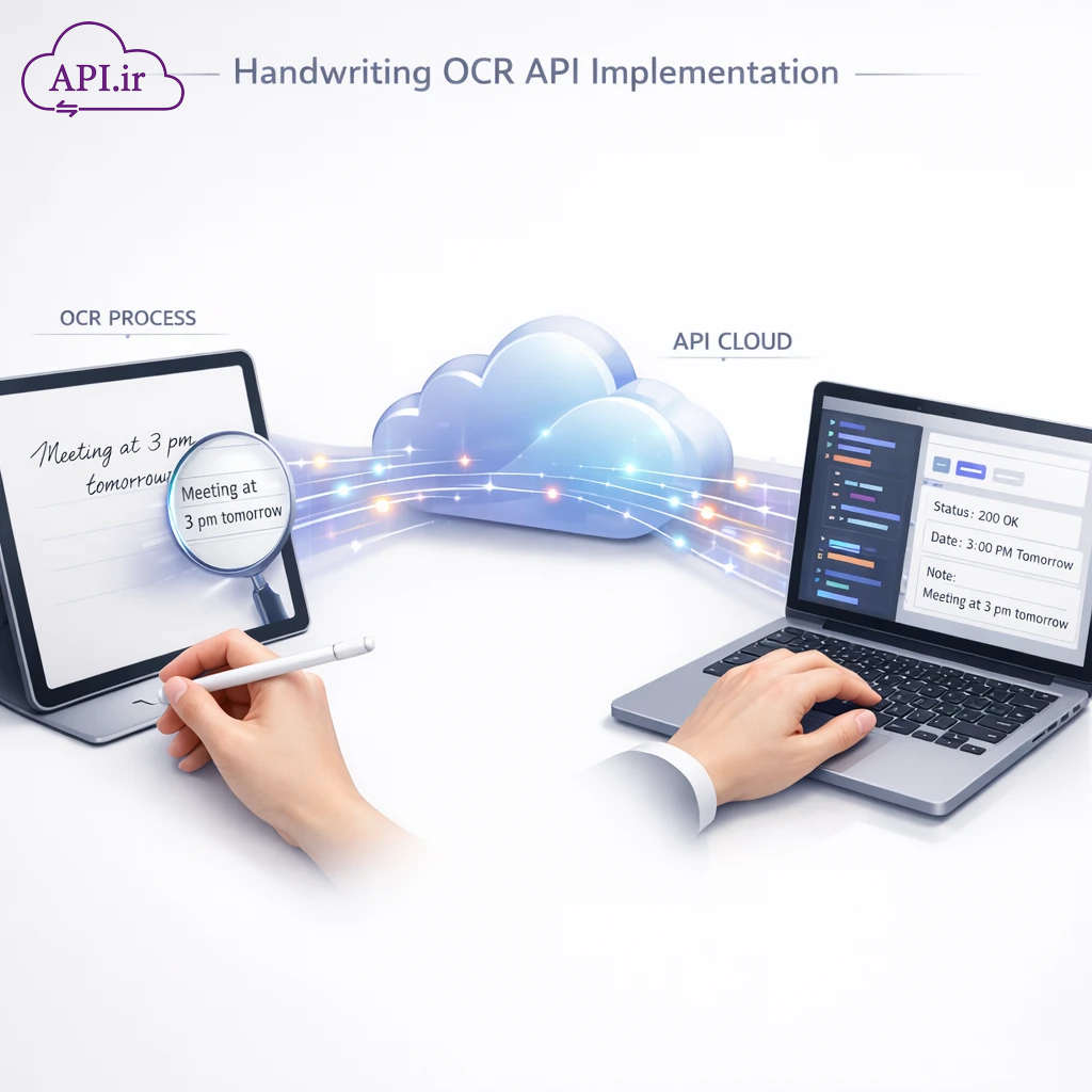 پیاده‌سازی OCR دستخط راهنمای استفاده از API تشخیص دستنوشته