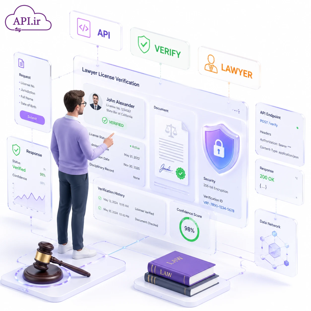 چگونه وضعیت پروانه وکیل را استعلام کنیم؟ + معرفی API