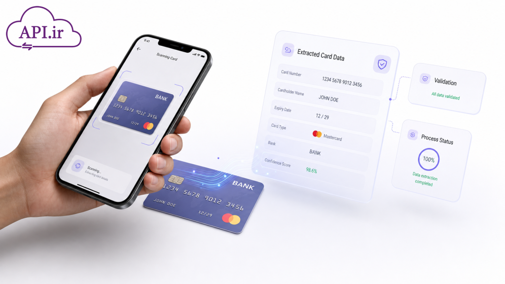 استخراج متن کارت بانکی (OCR)