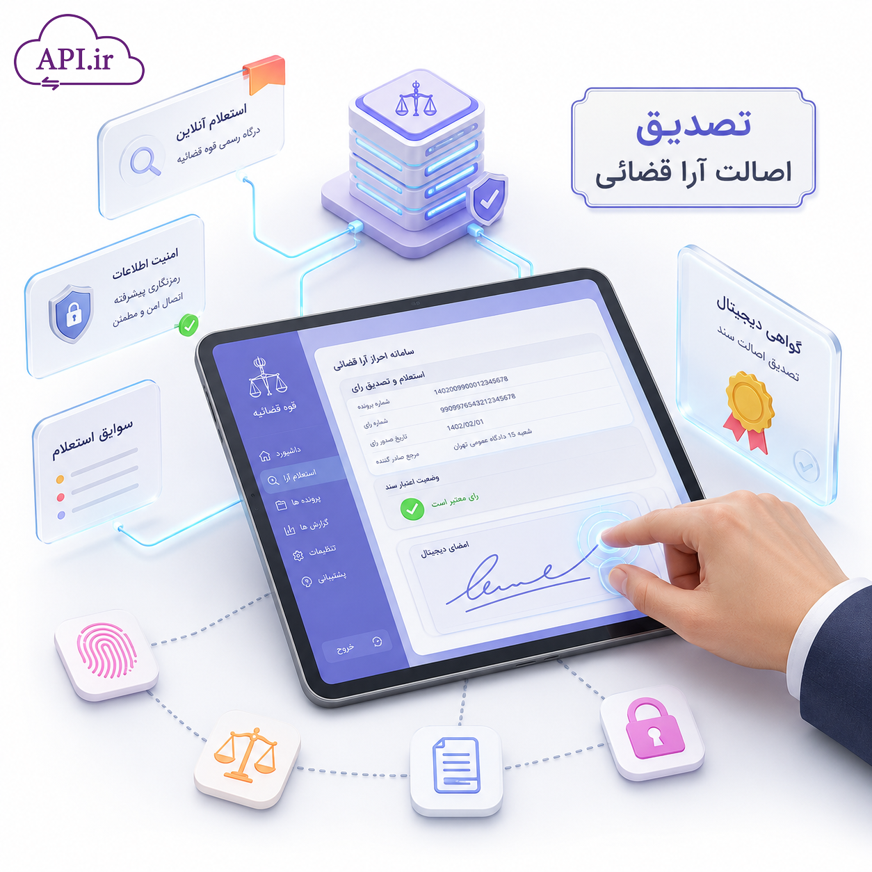 تصدیق اصالت آرا قضائی (وضعیت مؤثر شخص)