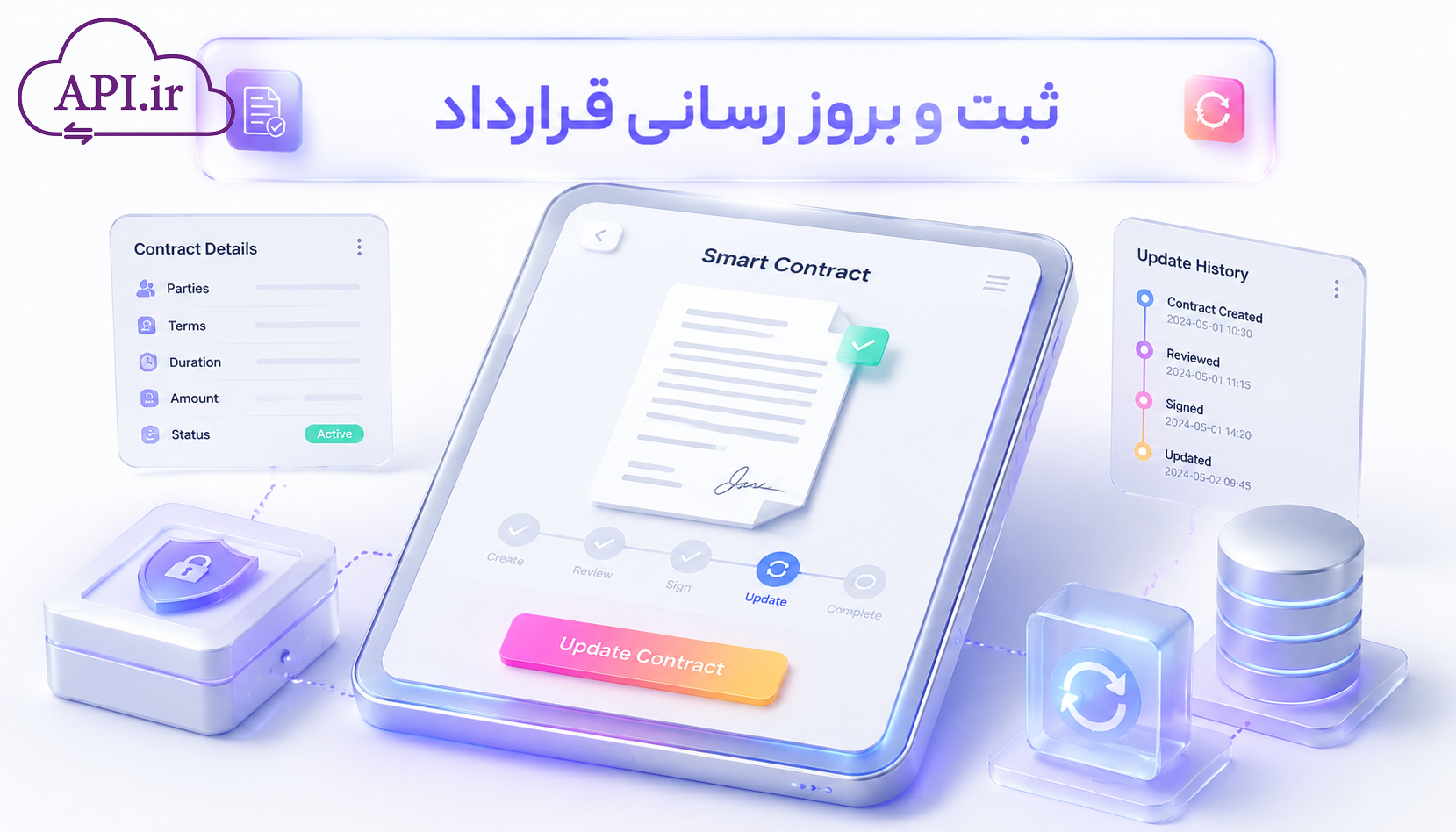 ثبت و بروز رسانی قرارداد