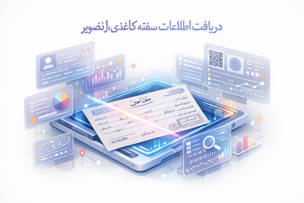 دریافت اطلاعات سفته کاغذی از تصویر