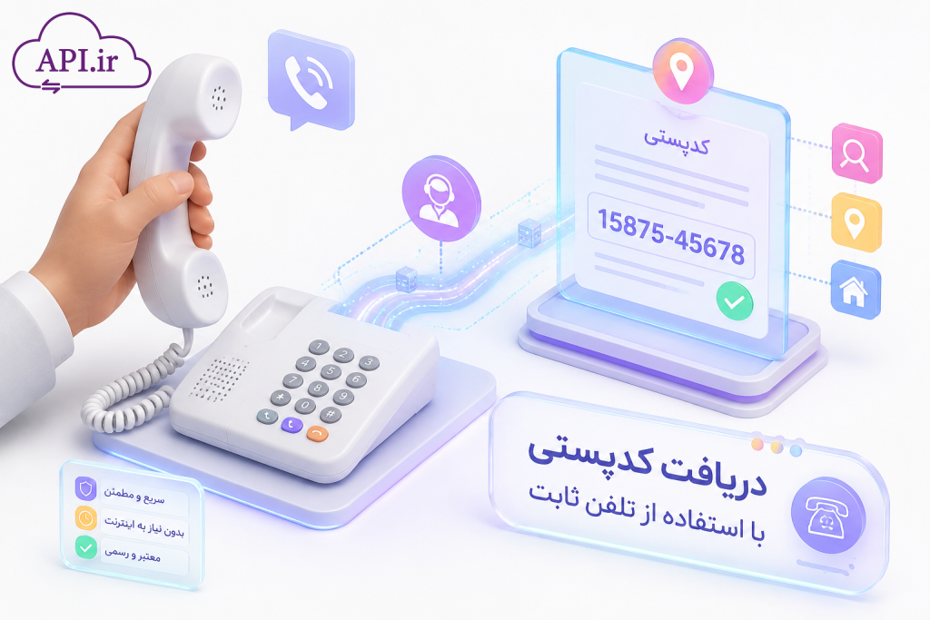 دریافت کدپستی با استفاده از تلفن ثابت